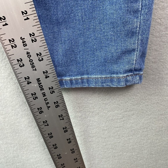 Nanette Lepore Belle High Rise‎ Crop Skinny Jeans Womens 10 Blue Denim Stretch - Picture 7 of 10